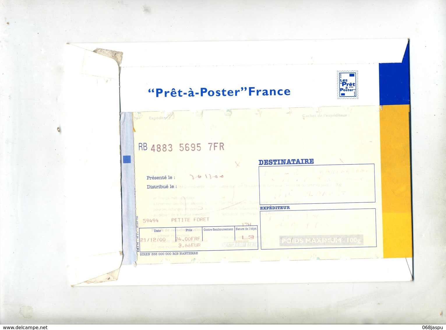 Pap Luquet Lettre 100 G Recommandee Petite Foret - Prêts-à-poster: Repiquages /Luquet