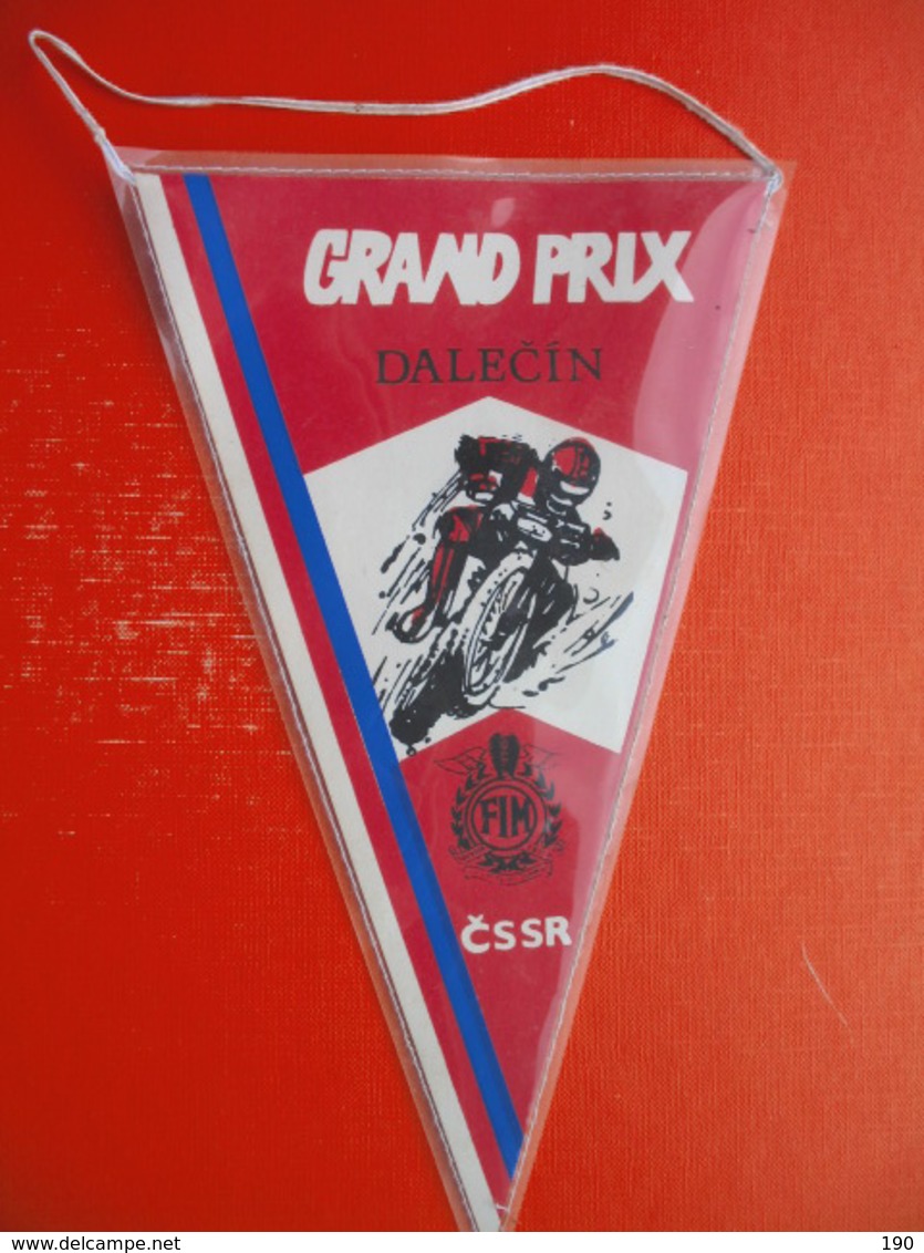 MOTOCROSS.MOTO CROSS.Flag.GRAND PRIX DALECIN.CSSR.FIM - Bekleidung, Souvenirs Und Sonstige