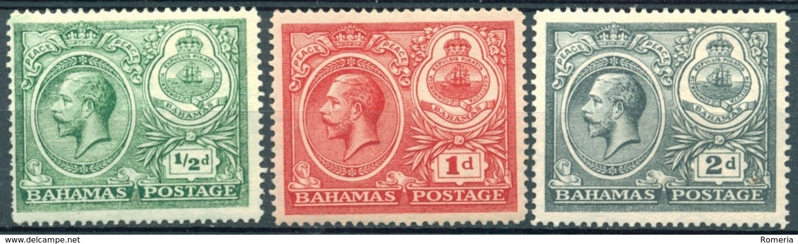 Bahamas - 1920 - Yt 70/71 - Commémoration De La Paix - * Charnière - 1859-1963 Crown Colony