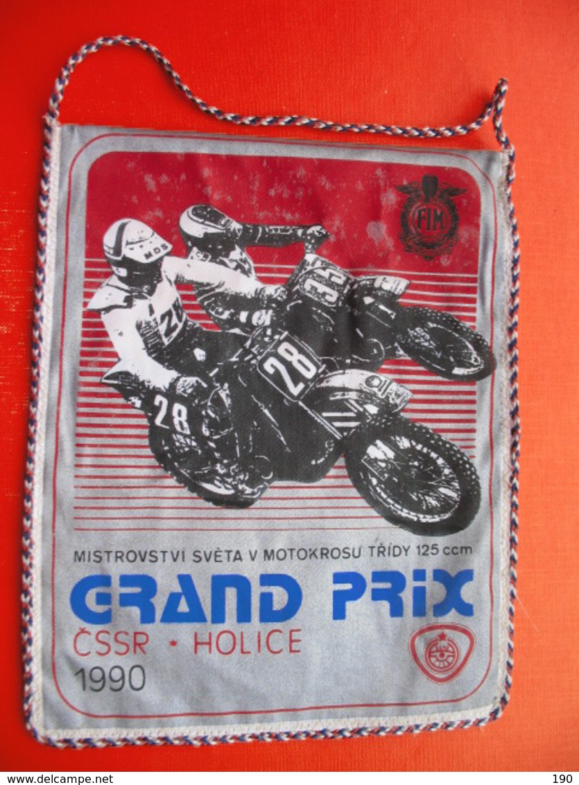 MOTOCROSS.MOTO CROSS.Flag.GRAND PRIX CSSR-HOLICE.FIM. - Uniformes Recordatorios & Misc