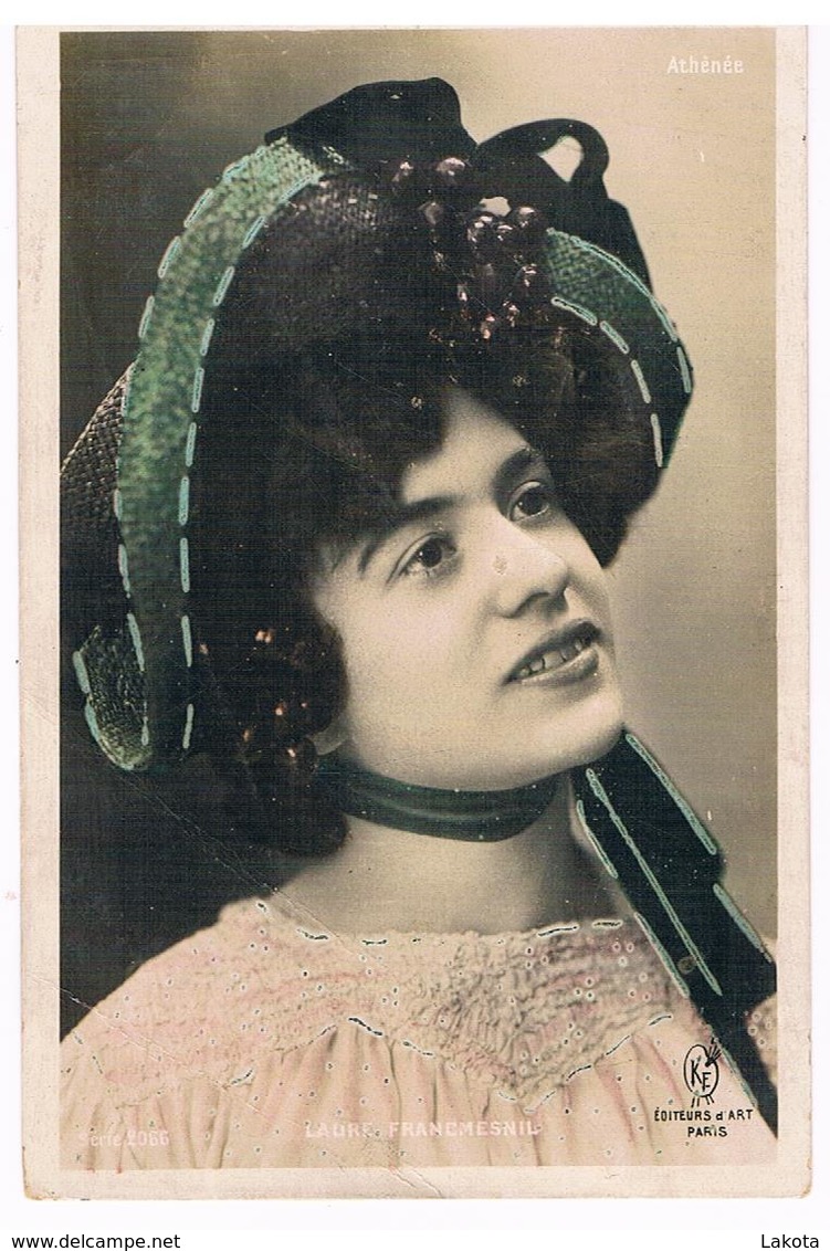 CPA : Actrice Théâtre Athénée - Laure Francmesnil - Théâtre