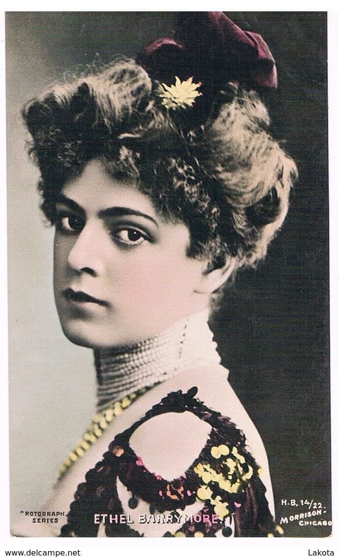 CPA : Actrice Théâtre Cinéma - Ethel Barrymore By Morrison Chicago - Theater