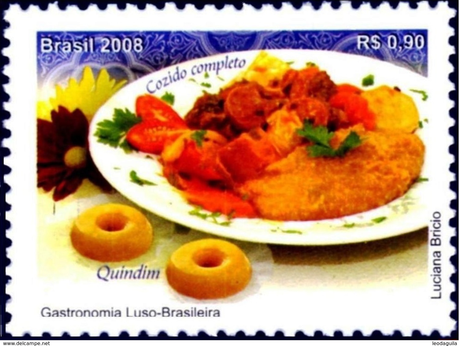 BRAZIL #3056  -  Portuguese-Brazilian Gastronomy: "Cozido And Quindim" - Cuisine   -  2008 - Neufs