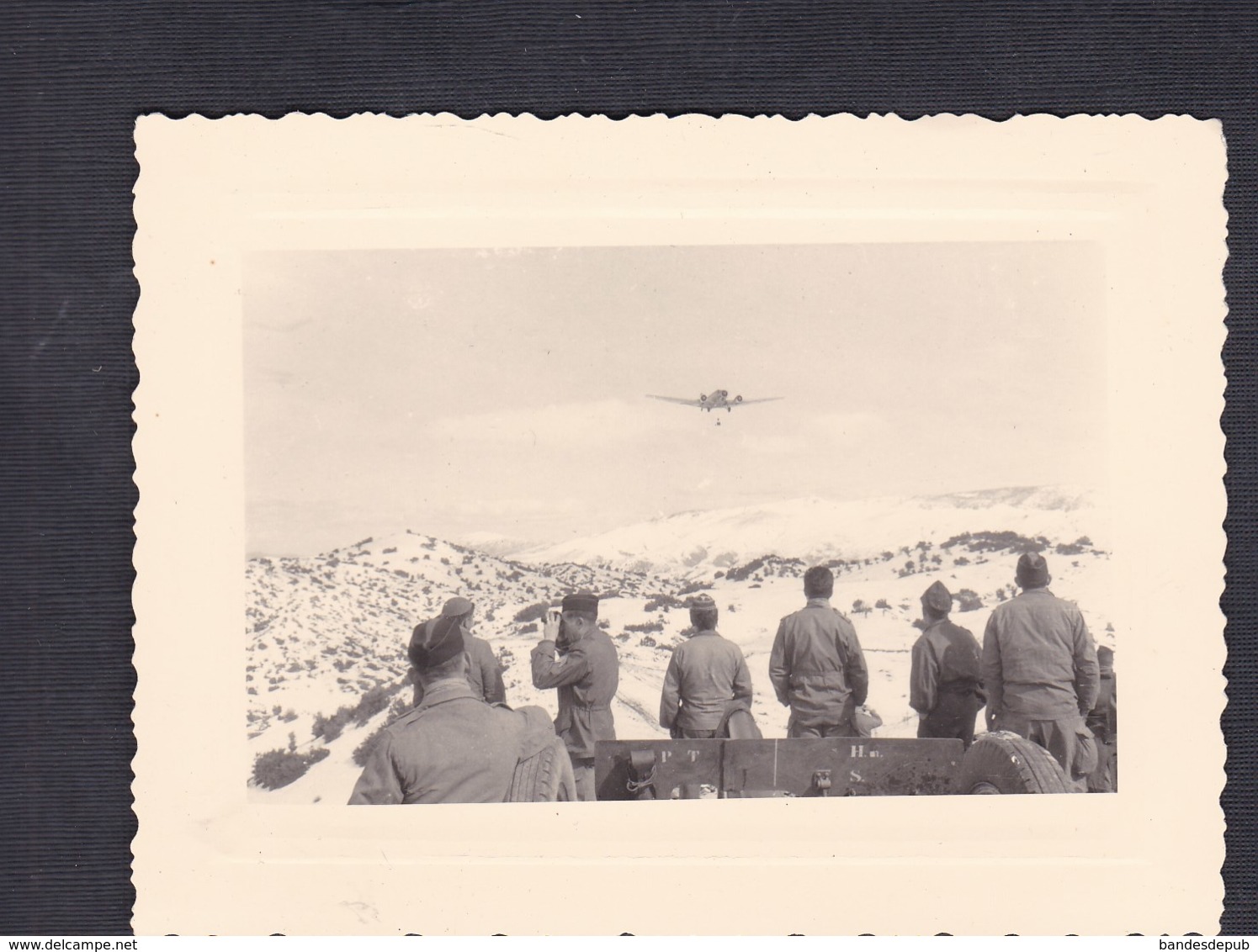 Photo Originale Animée Militaria Avion à Identifier  Aviation Armee De L' Air  Forces Francaises AFN - Aviation