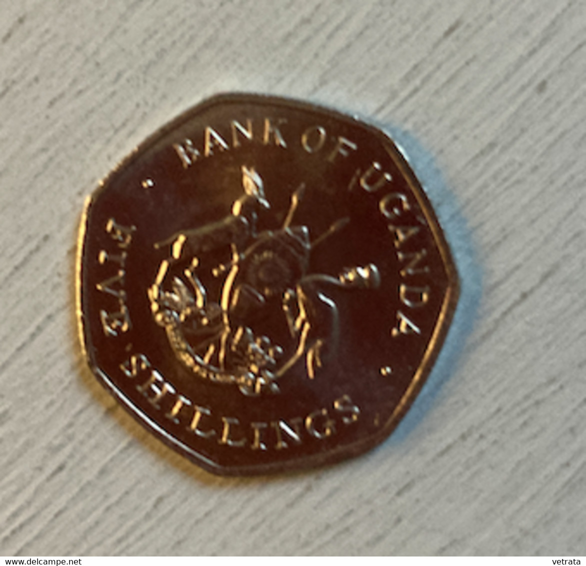 Pièce Ouganda, 5 Shillings,1987 - Ouganda