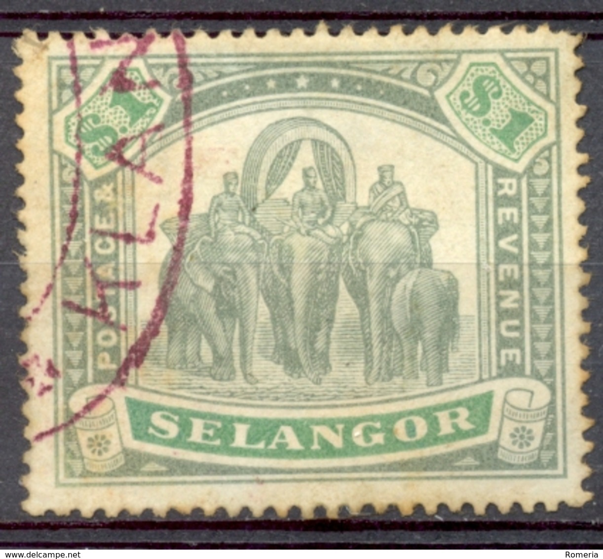 Selangor - 1895 - Yt 20 - Série Courante - Oblitéré - Selangor