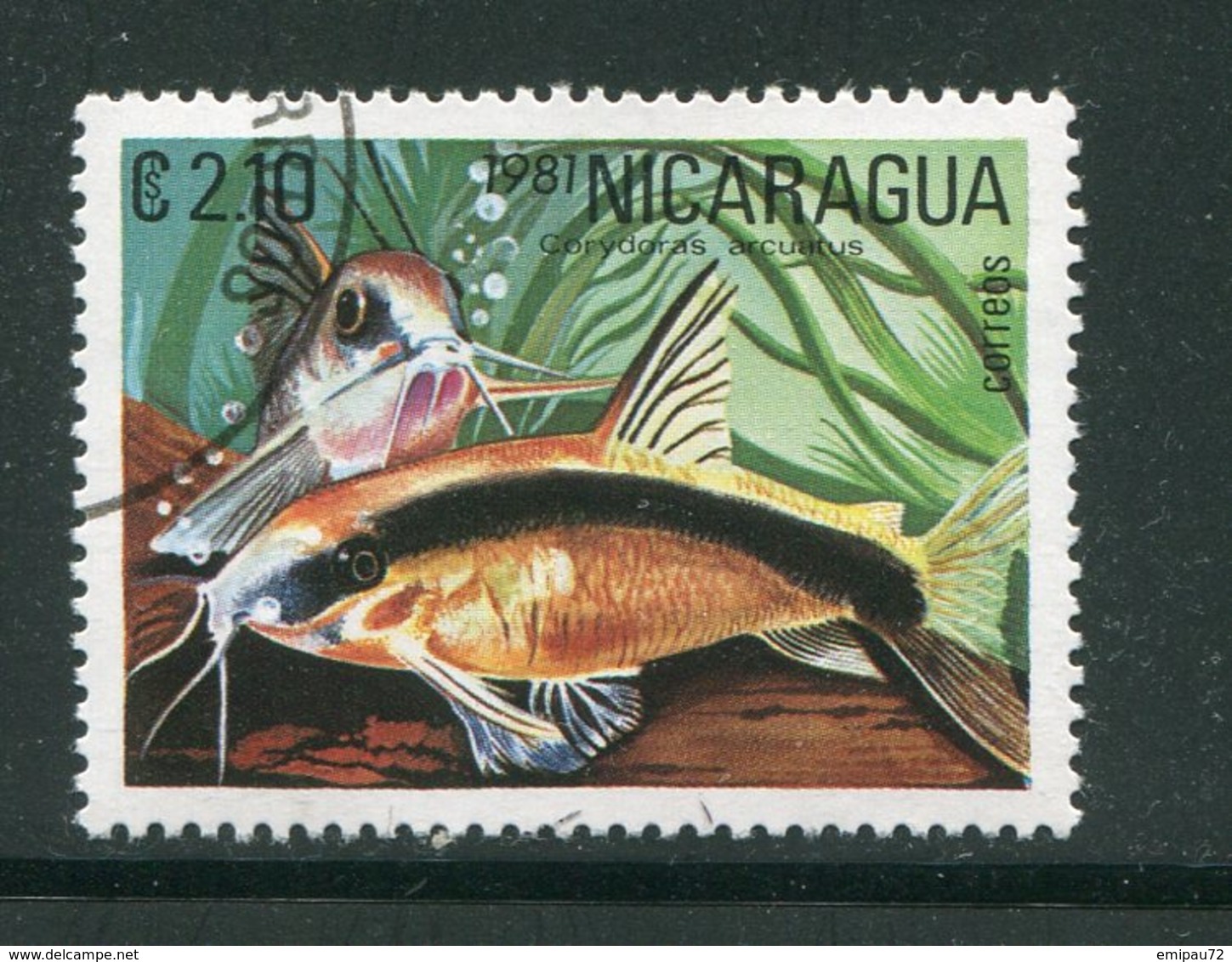 NICARAGUA- Y&T N°1160D- Oblitéré (poisson) - Nicaragua