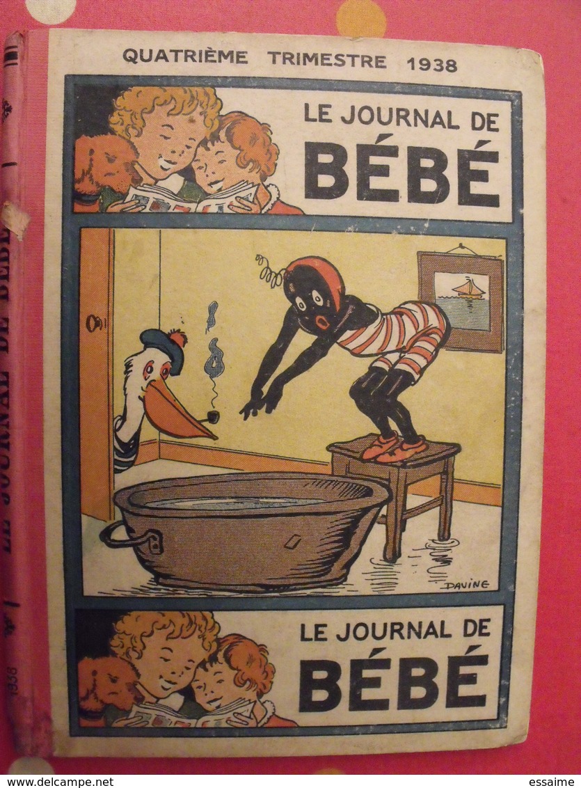 Recueil Reliure De 12 Revues "le Journal De Bébé". 4ème Trimestre 1938. Pouf Davine Rob-vel Rotman Rogelon Pélik Polydor - Autres & Non Classés