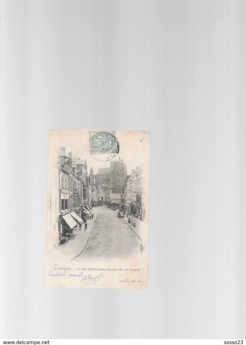 ABBEVILLE La Rue Alfred Cendré N°62 ND PHOT. - Abbeville