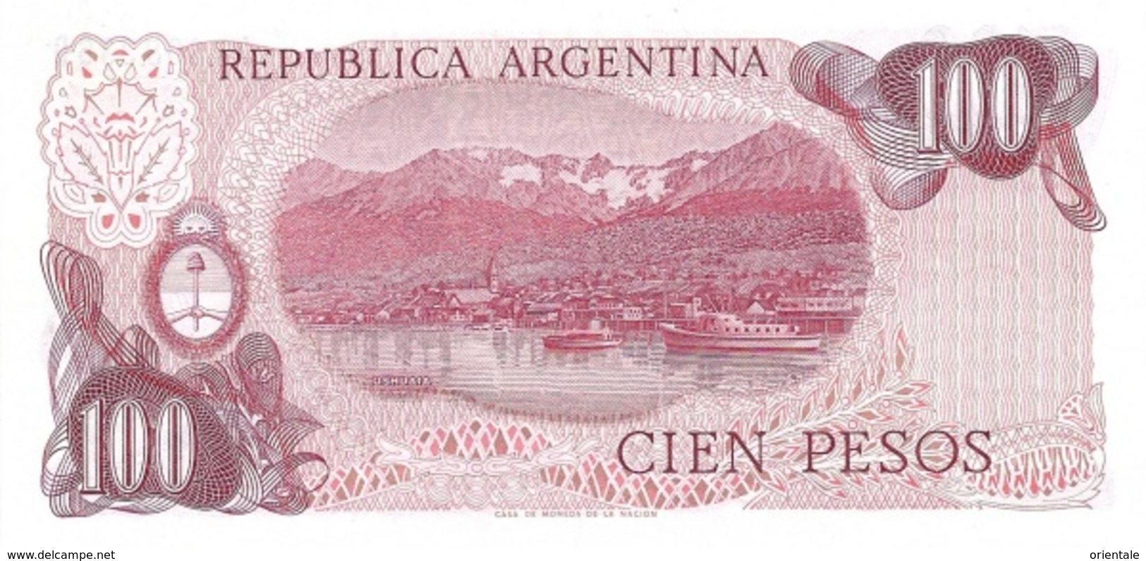 ARGENTINA P. 302a 100 P 1976 UNC - Argentine