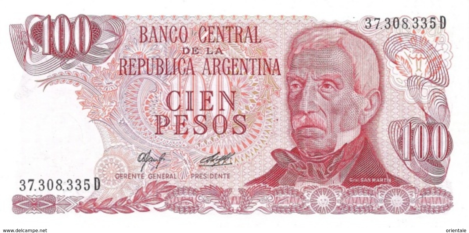 ARGENTINA P. 302a 100 P 1976 UNC - Argentine