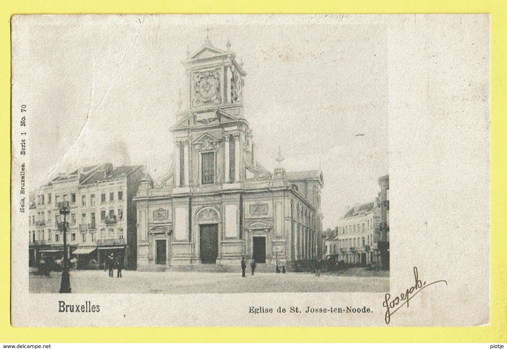 * Sint Joost Ten Node - Saint Josse (Bruxelles) * (Nels, Série 1, Nr 70) église De St Josse Ten Noode, Old, Rare, Kerk - St-Joost-ten-Node - St-Josse-ten-Noode