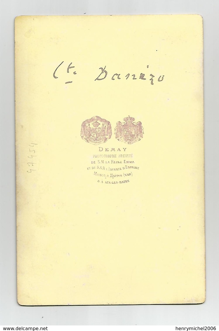 Photographie 73 Savoie Aix Les Bains Comte Nommé Noblesse  Photo Demay De S M Reine Emma D'espagne  Format Cabinet - Anciennes (Av. 1900)