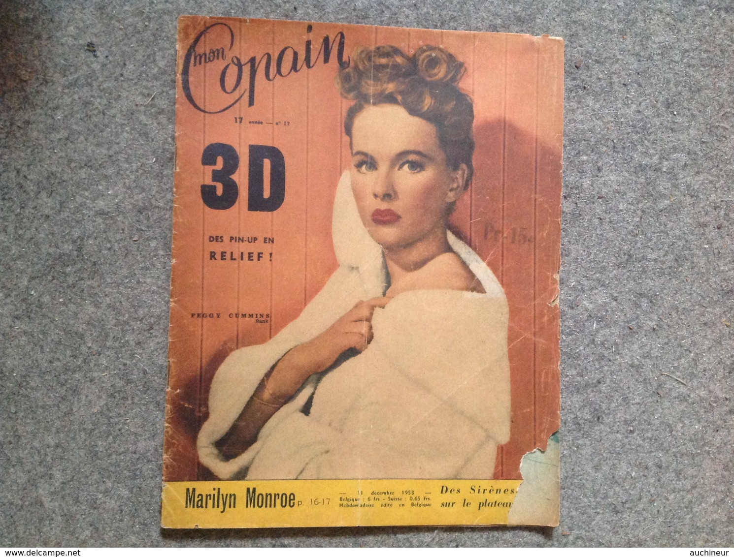 Article Marilyn Monroe, 1953, Mon Copain 3D Avec Lunettes, 2,4 P - People