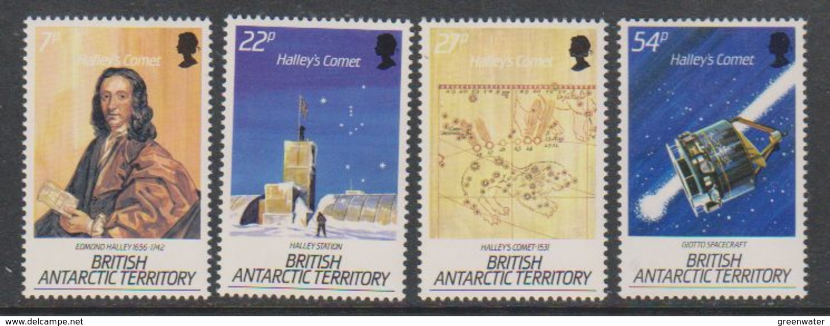 British Antarctic Territory (BAT) 1986 Halley's Comet  4v ** Mnh (41641) - Ongebruikt