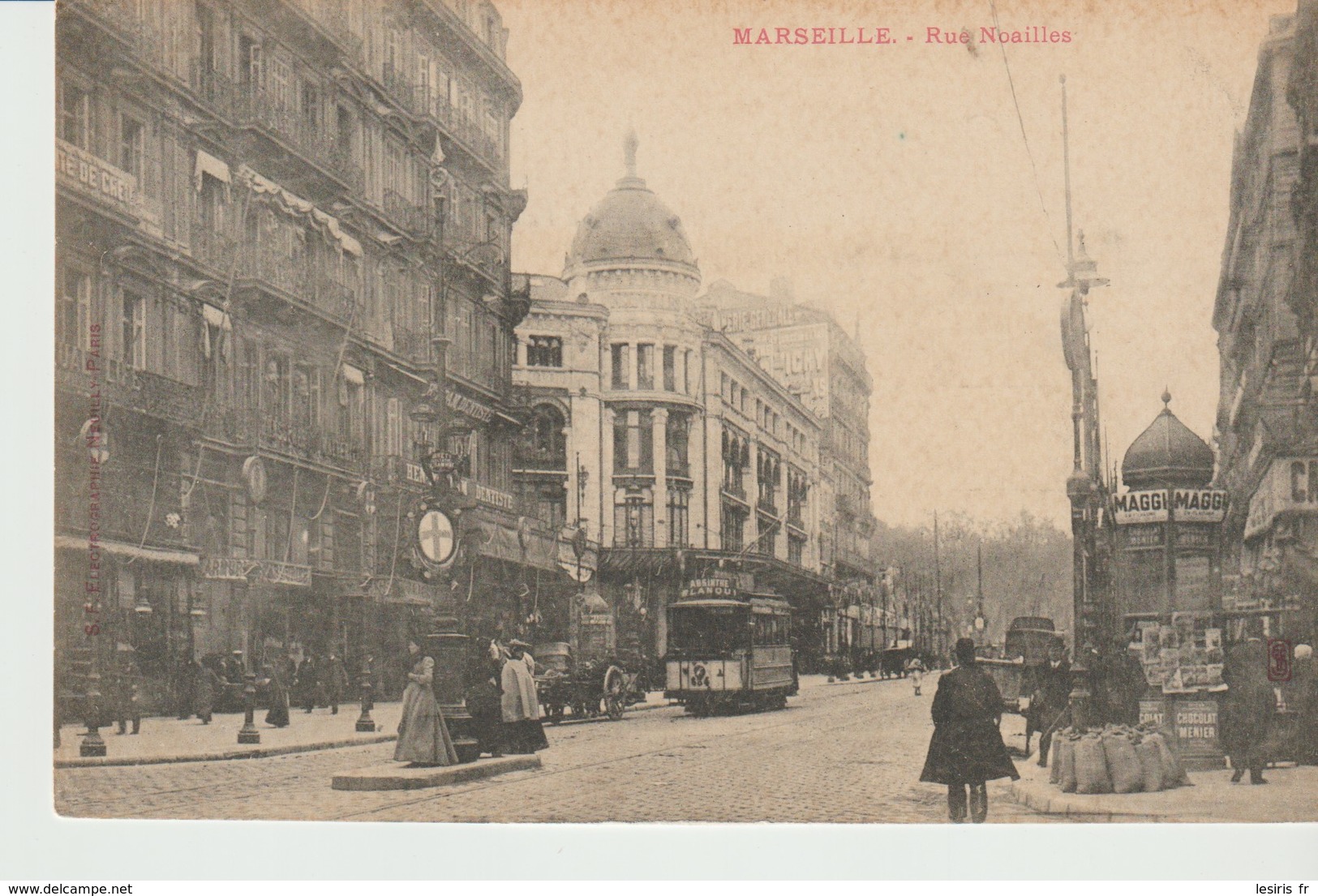 CPA  - MARSEILLE - RUE NOAILLES - ANIMÉE - TRAM - KIOSQUE - PRÉCURSEUR - Sin Clasificación