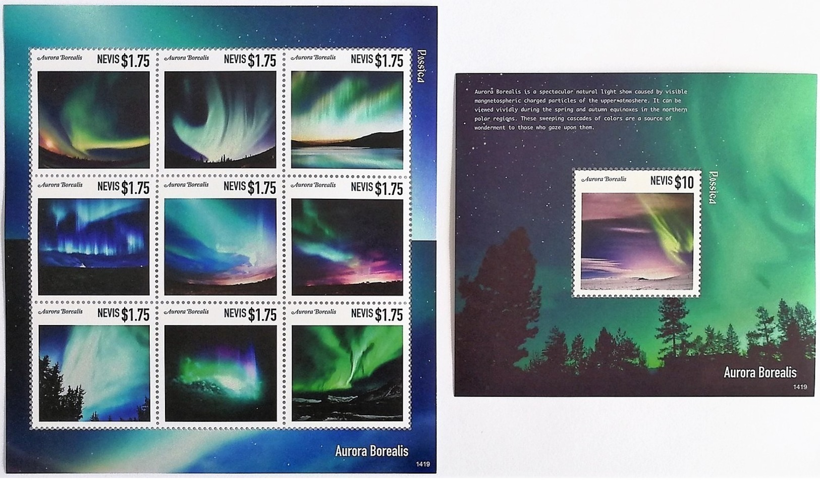 # Nevis 2014**Mi.2938-47 Northern Lights , MNH [16;133] - Astrology