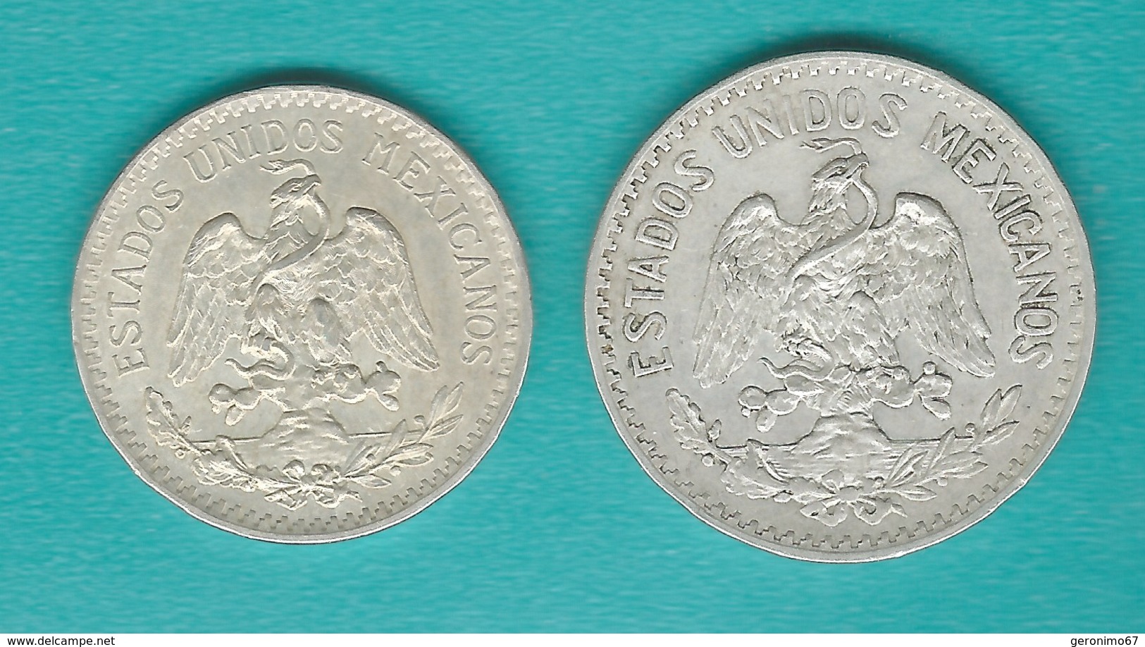 Mexico - 50 Centavos - 1913 (KM445) & 1919 (KM446) - Mexique