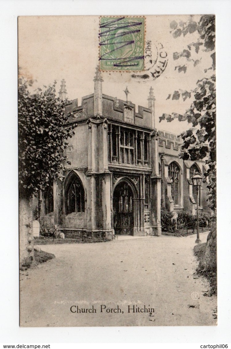 - CPA HITCHIN (Angleterre) - Church Porch 1909 - - Hertfordshire