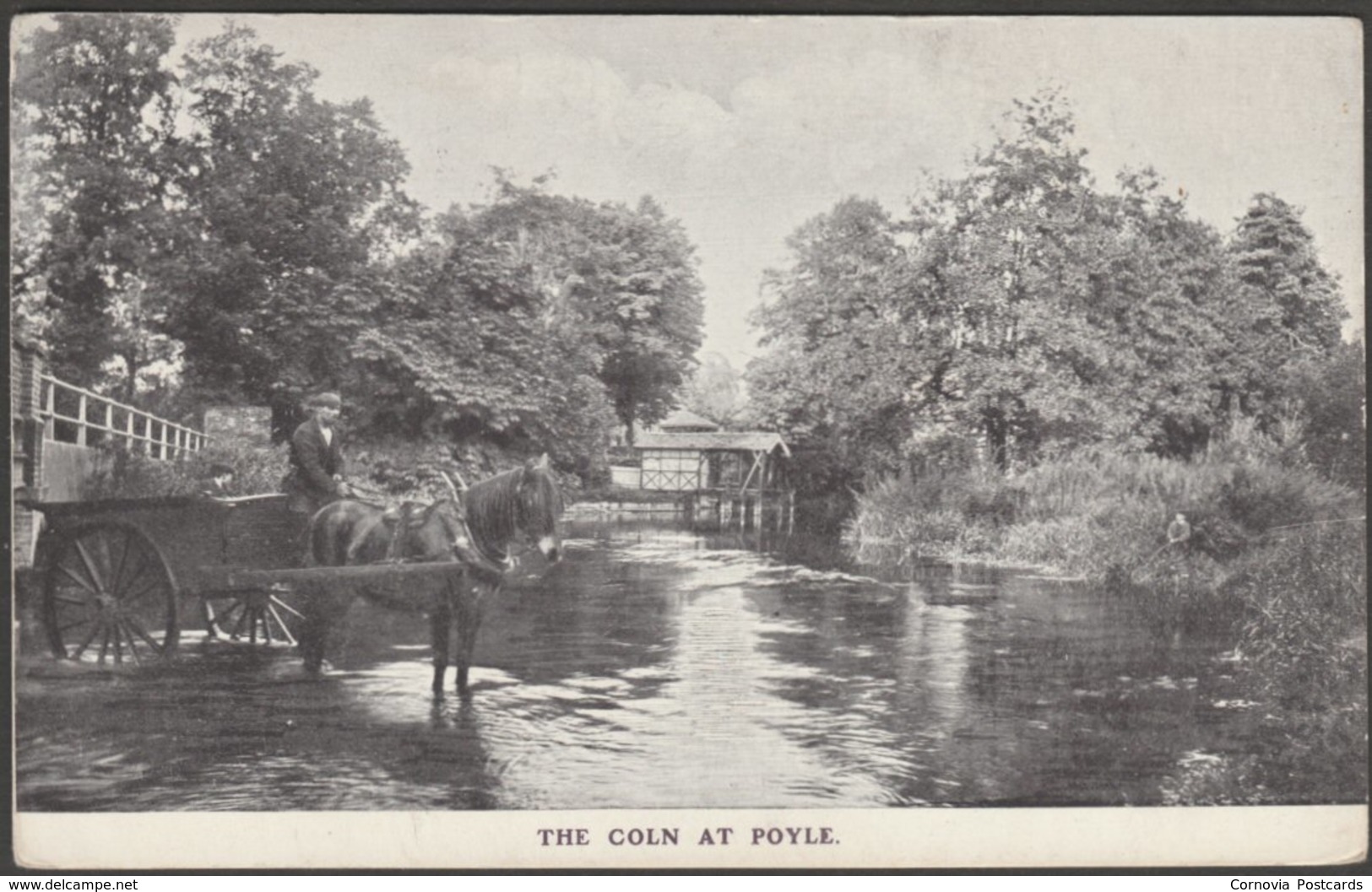 The Coln At Poyle, Buckinghamshire, 1908 - F W Jackson Postcard - Buckinghamshire