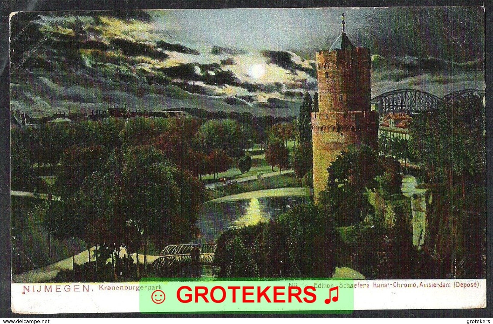 NIJMEGEN Kronenburgerpark Bij Nacht  1907 - Nijmegen