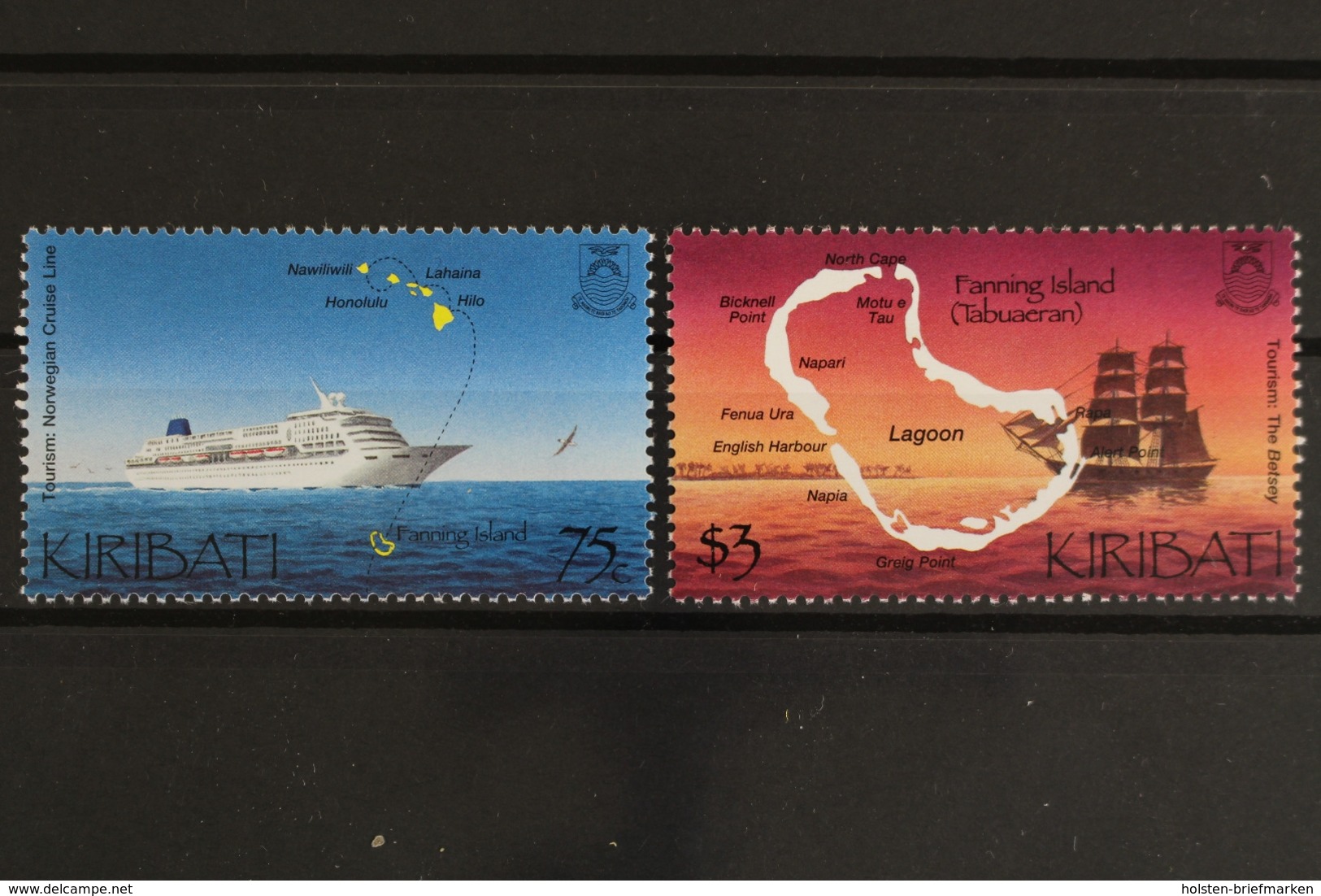 Kiribati, Schiffe, MiNr. 853-854, Postfrisch / MNH - Kiribati (1979-...)