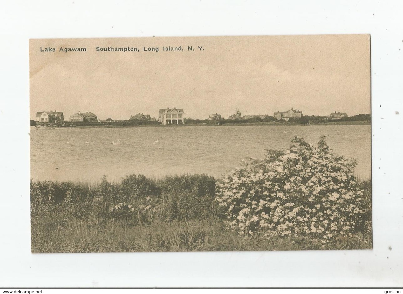 LAKE AGAWAM  SOUTHAMPTON  LONG ISLAND N Y - Long Island