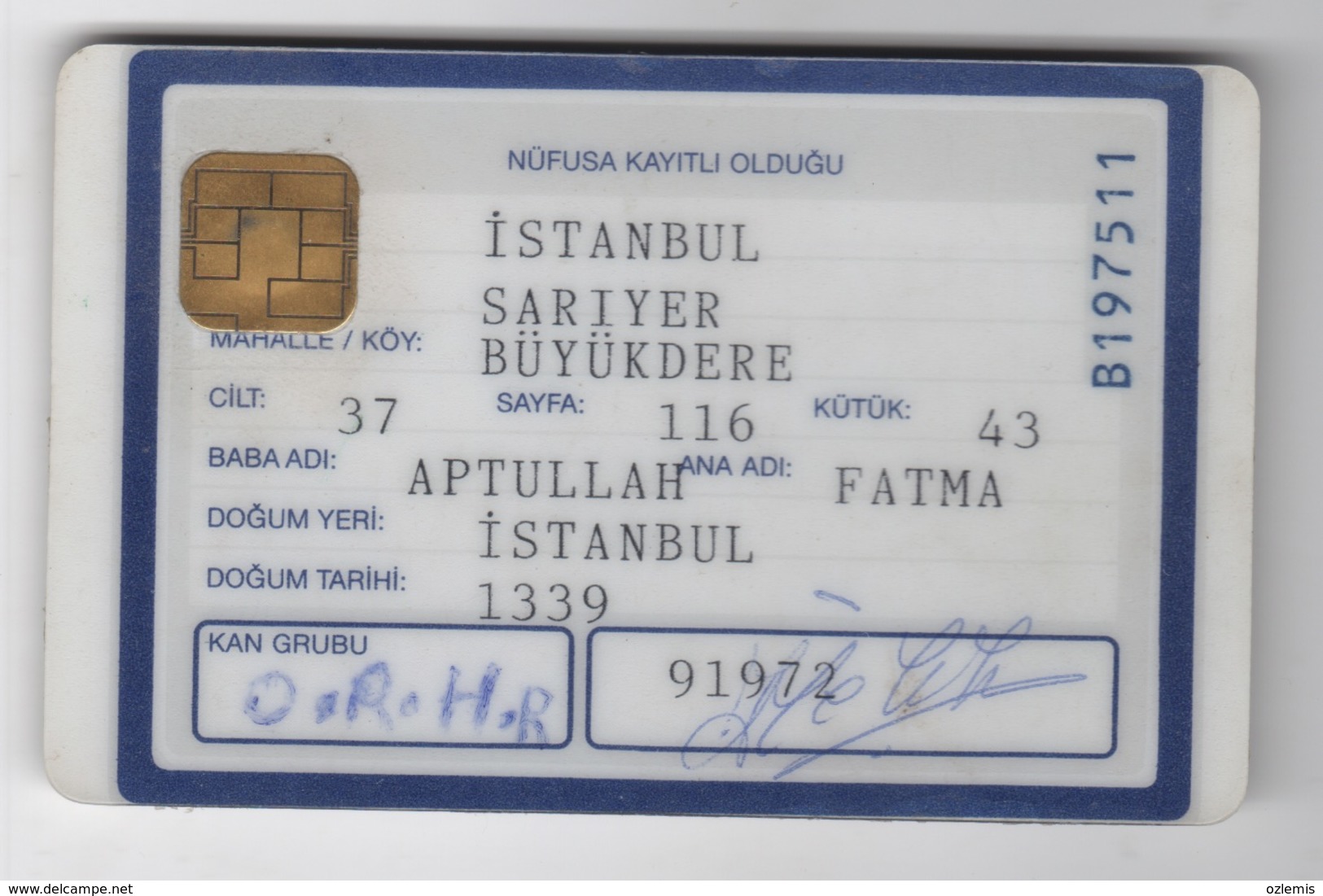 1988 TURKEY DRIVING LICENCE USED - Altri & Non Classificati