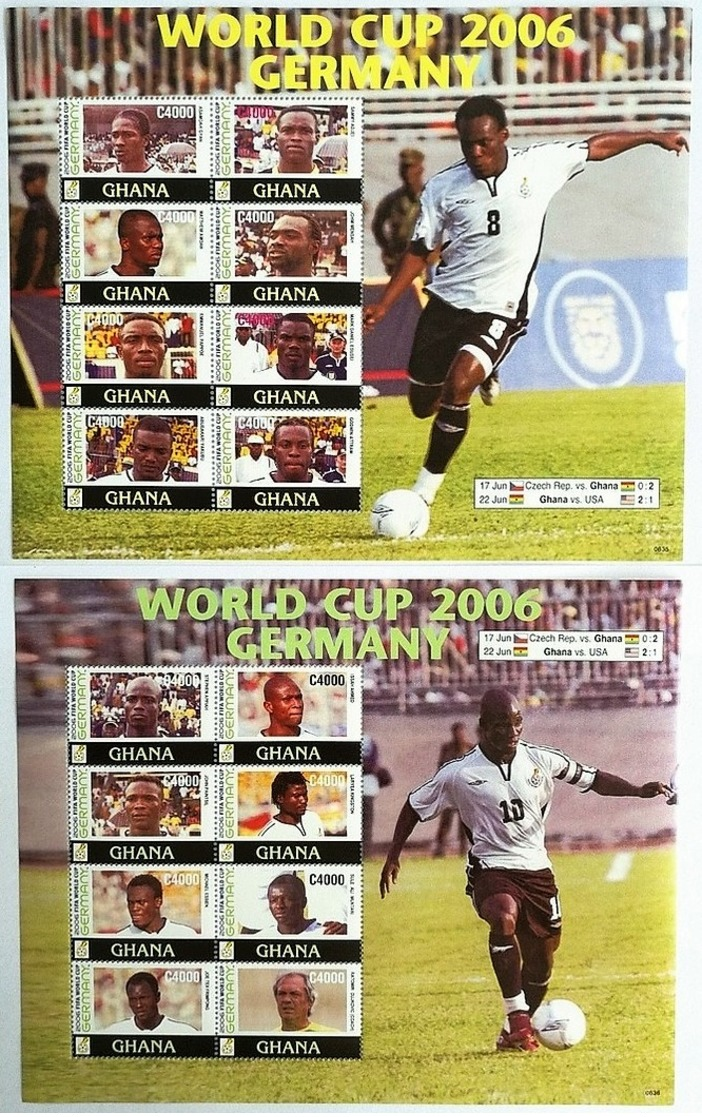 Ghana 2007** Mi.klb.3839/46 + 3847/54 (World Cup 2007) [17;14] - 2006 – Germany