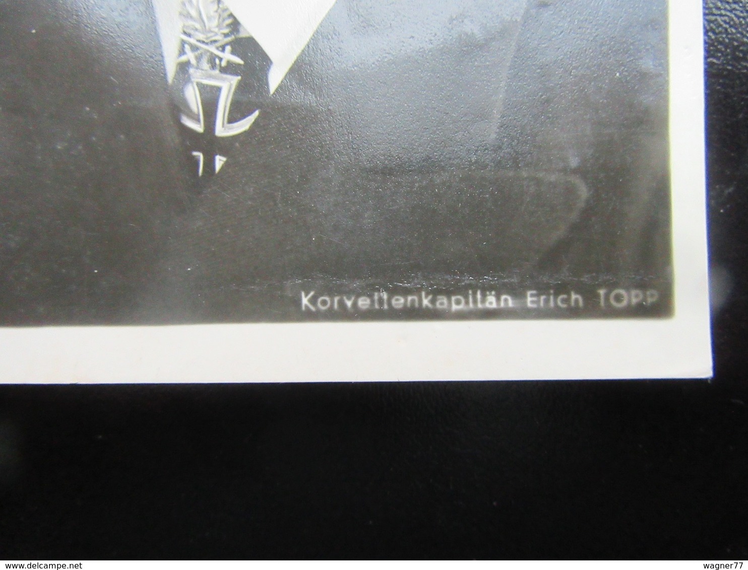 Postkarte Ritterkreuzträger Kapitän Topp - Erhaltung I-II (Bug, Siehe Bilder) - Photo Hoffmann - Weltkrieg 1939-45