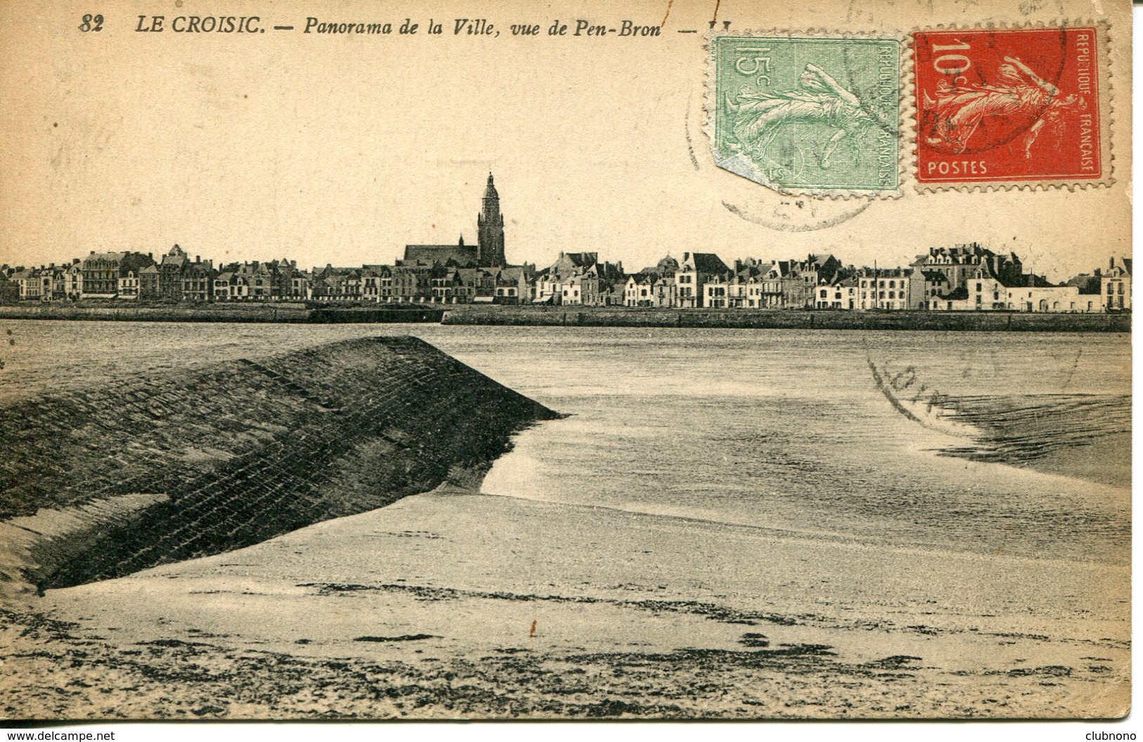 CPA -  LE CROISIC - PANORAMA DE LA VILLE, VUE DE PEN-BRON - Le Croisic