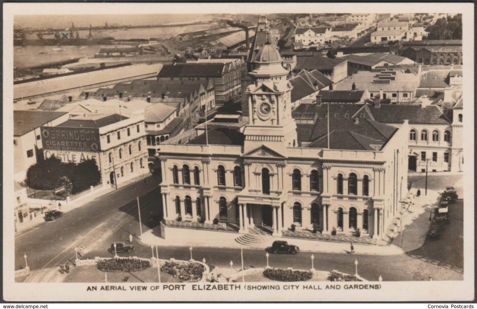 Aerial View, Port Elizabeth, Cape Province, C.1940s - Hallis & Co RP Postcard - South Africa