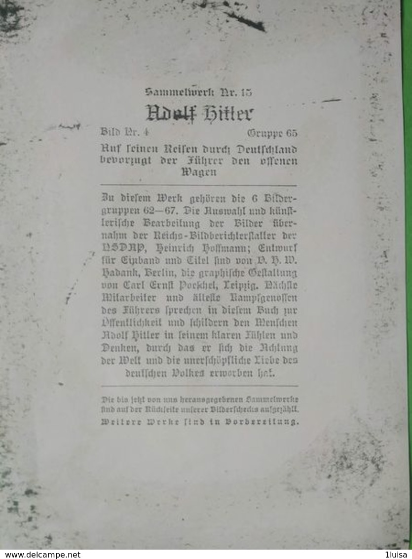 GERMANIA  ALLEMAGNE  GERMANY  ADOLF HITLER NAZISMO PROPAGANDA - Guerra 1939-45