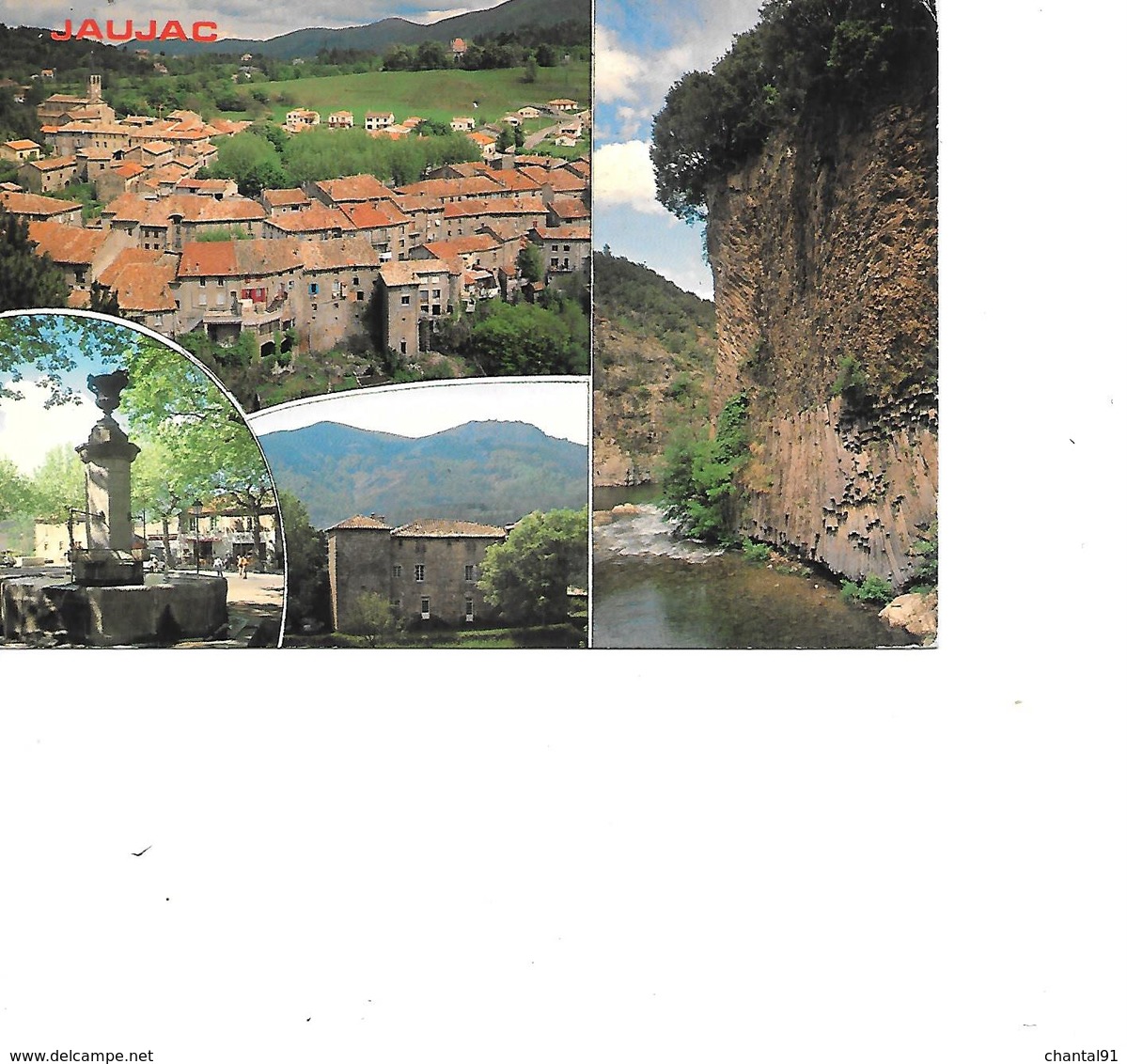 CARTE POSTALE 07 JAUJAC VOYAGEE - Other & Unclassified