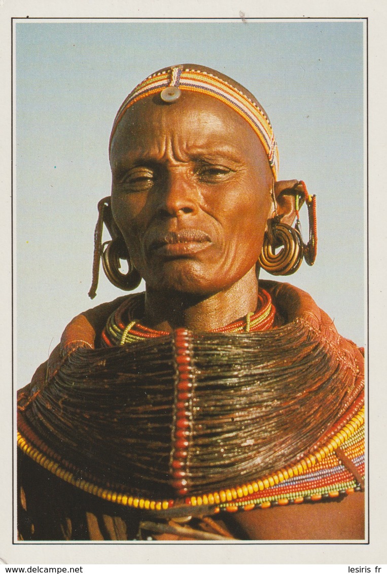 CP - PHOTO - KENYA - FEMME SAMBURU - MICHEL ORIVEL - HOA QUI - SAMBURU WOMAN IN TRIBAL COSTUME - Kenia