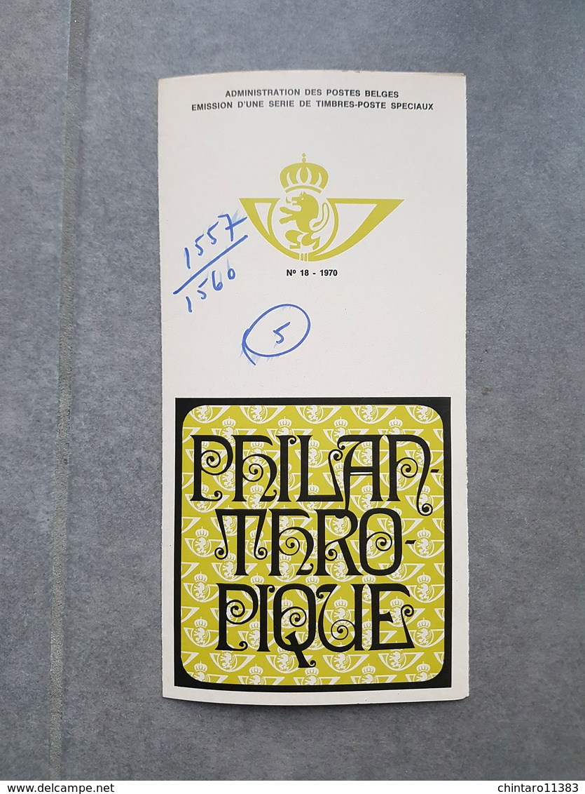 Lot feuilles complètes/incomplètes de timbres Belgique - Année 1970