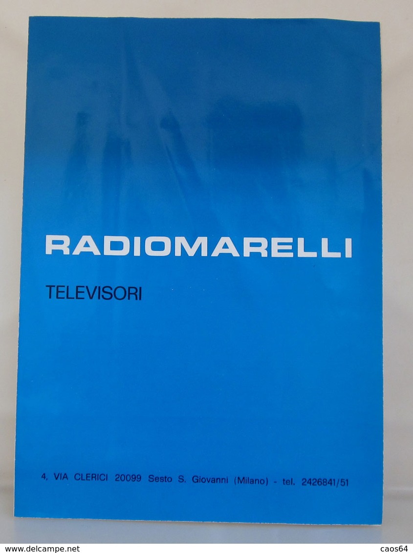 RADIOMARELLI TELEVISORI ISTRUZIONI BASILARI VINTAGE - Televisione