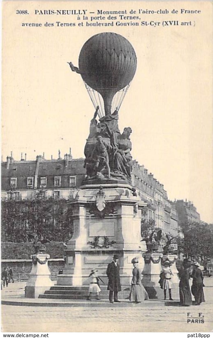 75 - PARIS NEUILLY 16 ème : Monument De L'Aéro Club De France à La Porte Des Ternes - CPA - Seine - Autres Monuments, édifices