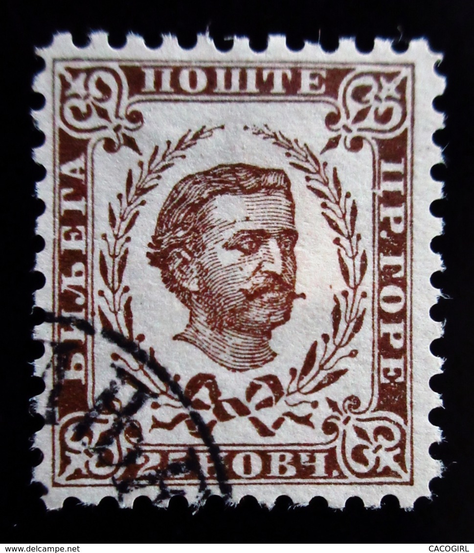 1890 Montenegro Mi 7III. Prince Nicholas I .Oblitéré - Montenegro