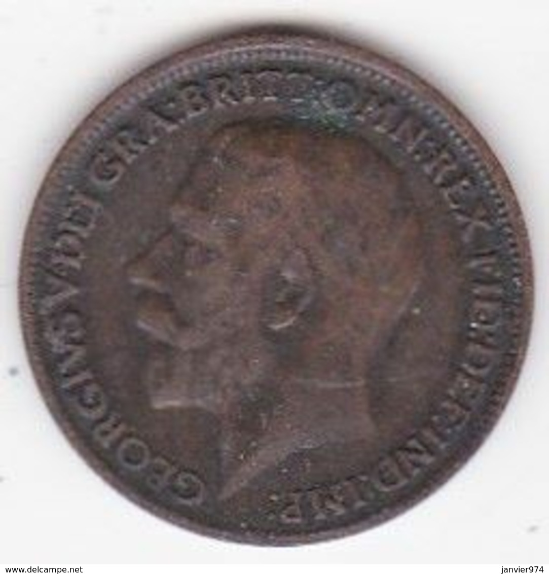 Grande-Bretagne 1 Farthing 1918 , George V - B. 1 Farthing