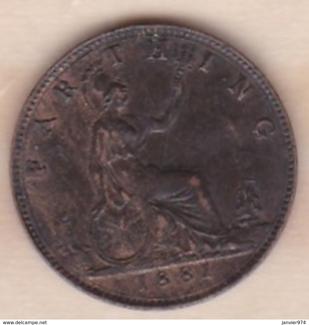 Grande-Bretagne 1  Farthing 1881 Victoria .  SUP/XF - B. 1 Farthing