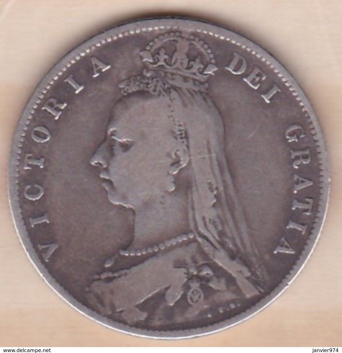 Grande-Bretagne Half Crown 1890  Victoria , En Argent - K. 1/2 Crown