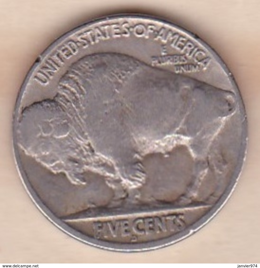 ETATS-UNIS. FIVE CENTS 1915 D DENVER  . BUFFALO - 1913-1938: Buffalo