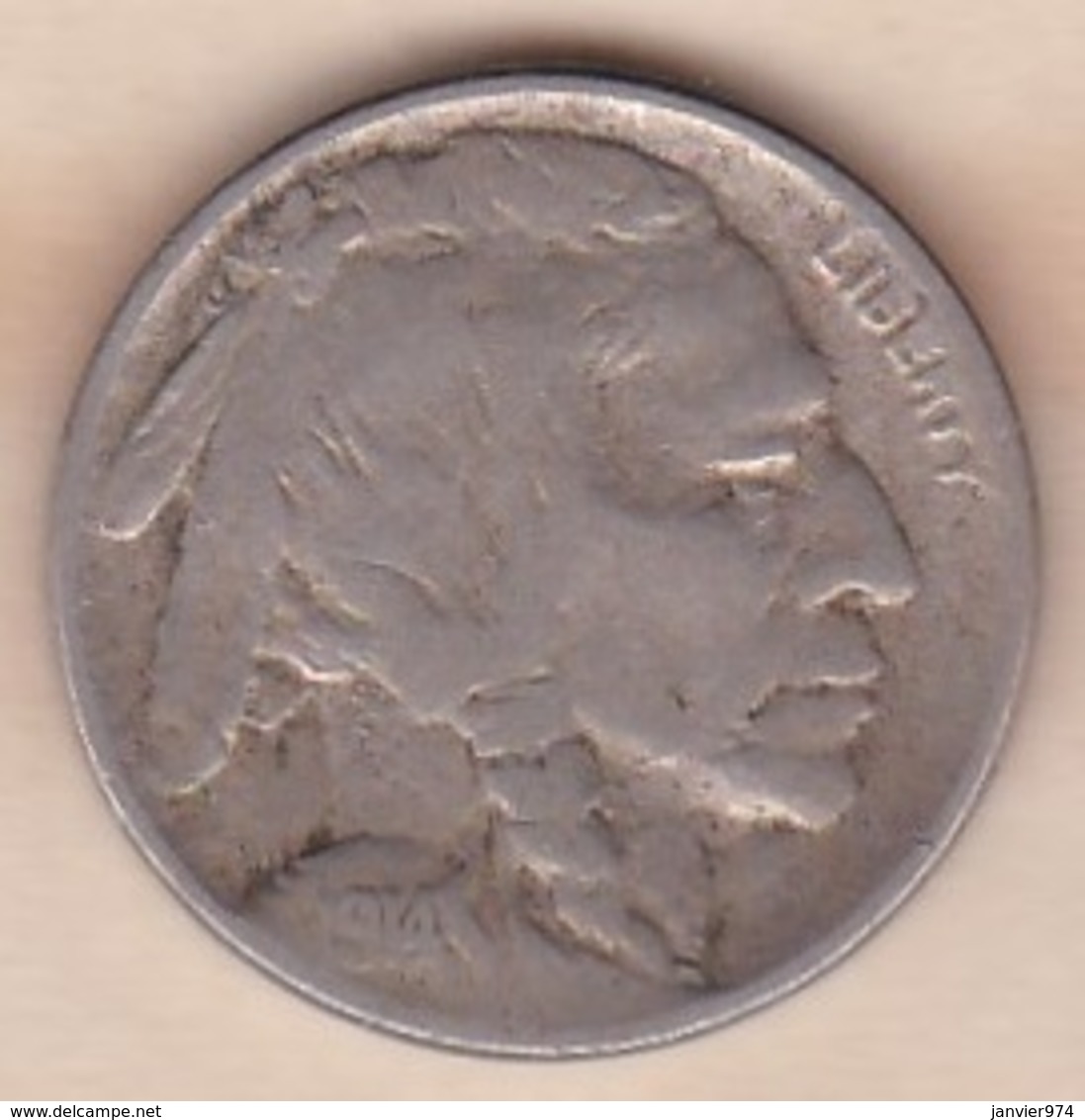 ETATS-UNIS. FIVE CENTS 1914  . BUFFALO - 1913-1938: Buffalo