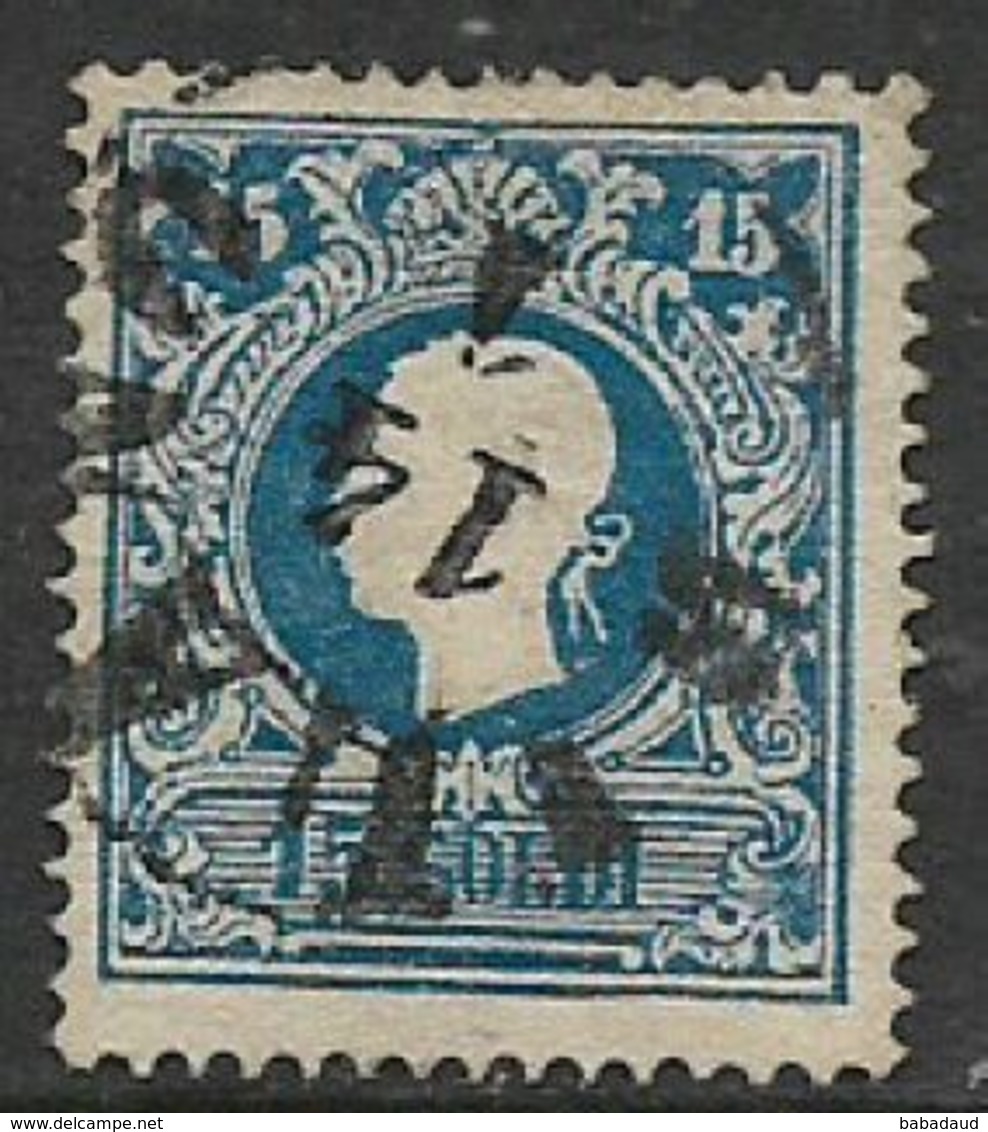Italy, Lombardy & Venetia,1858, 15 Soldi, Blue, Type I, C.d.s Used - Lombardy-Venetia