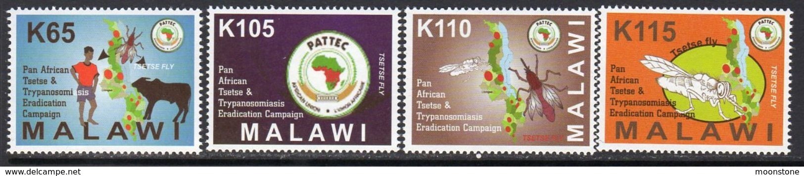 Malawi 2012 Pan-African Tsetse Project Set Of 4, MNH, SG 1075/8 (BA2) - Malawi (1964-...)