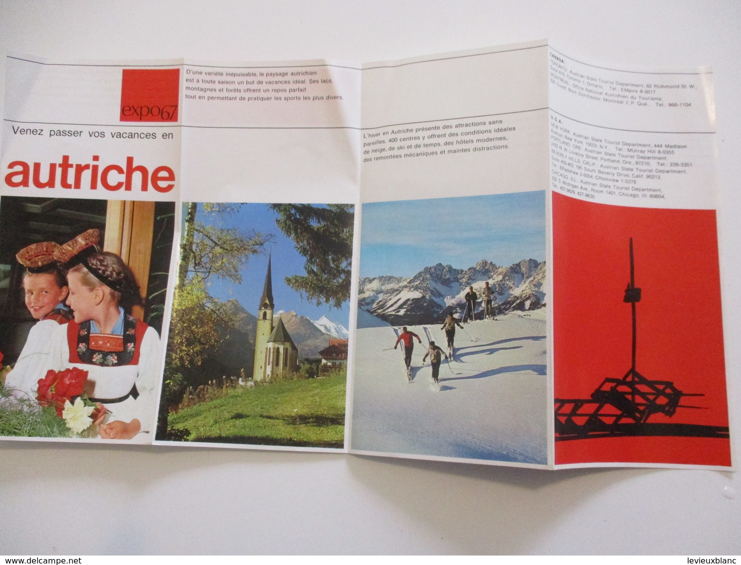 Touristique / AUTRICHE/Venez Passer Vos Vacances.../ En Français/Montréal Expo67/1967    DT62 - Tourism Brochures