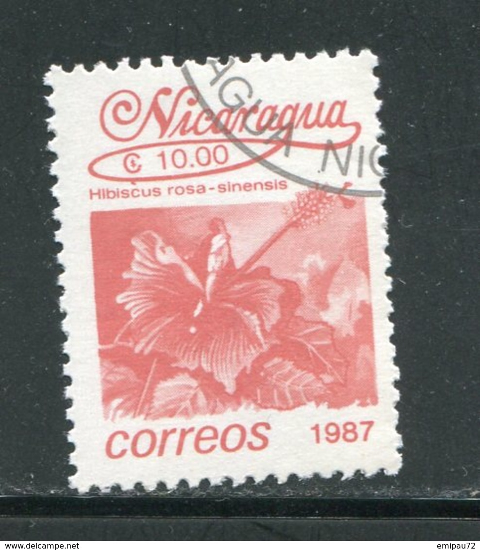 NICARAGUA- Y&T N°1439- Oblitéré (fleurs) - Nicaragua