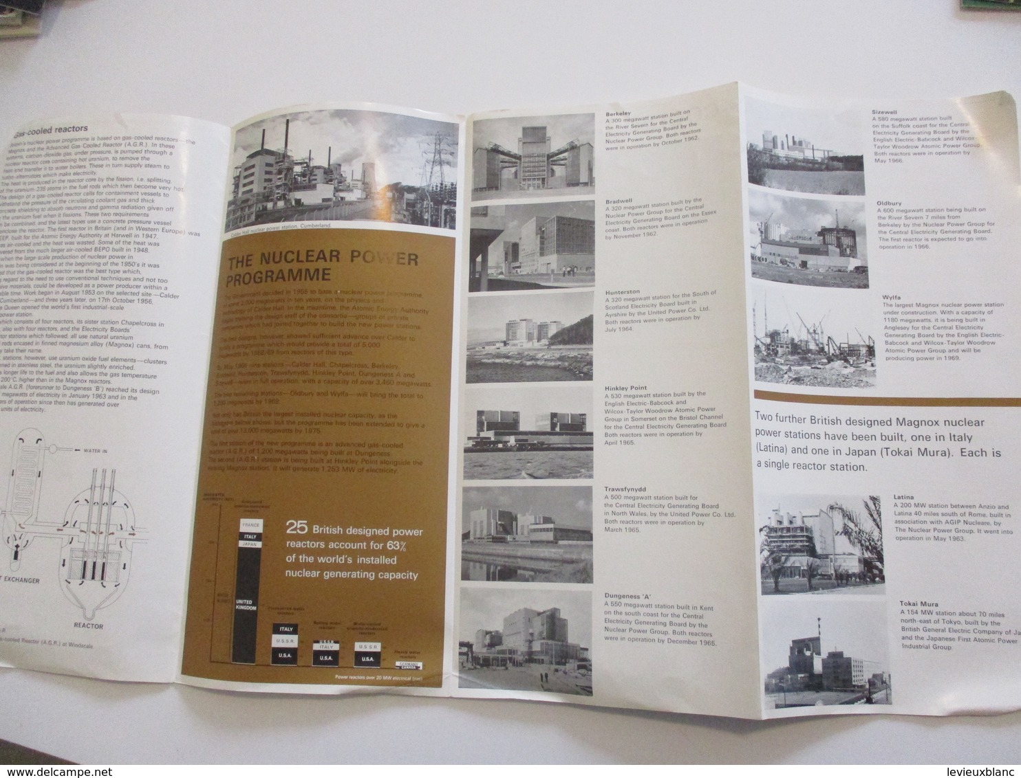 Dépliant D'Information/ BRITISH NUCLEAR POWER/United Kingdom Atomic Energy Authority/Montréal Expo67/1966    DT63 - Tourism Brochures