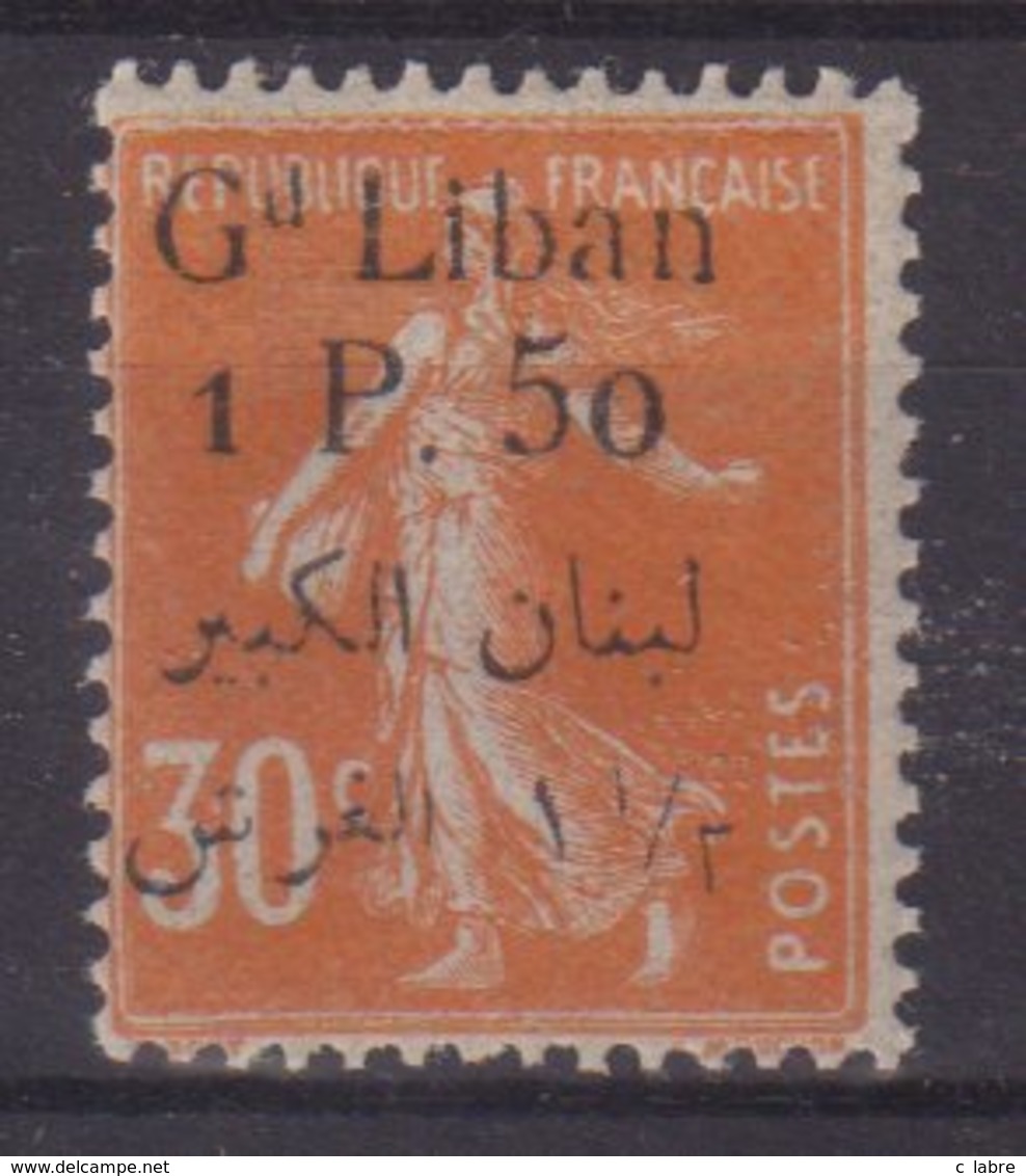 GRAND LIBAN : N° 29 * . 1924/25 . - Neufs